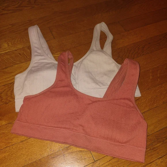 Ribbed comfortable t shirt bra from no boundaries size medium bundle of two - Picture 1 of 8